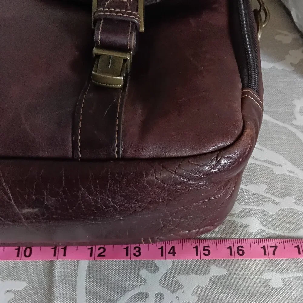 Kenneth Cole REACTION Leather Business messenger briefcase laptop bag